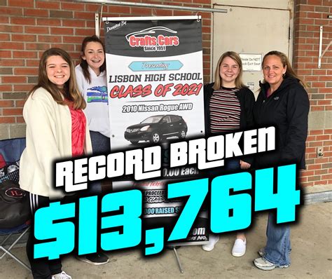 Lisbon High School Raffle Car Crafts Cars