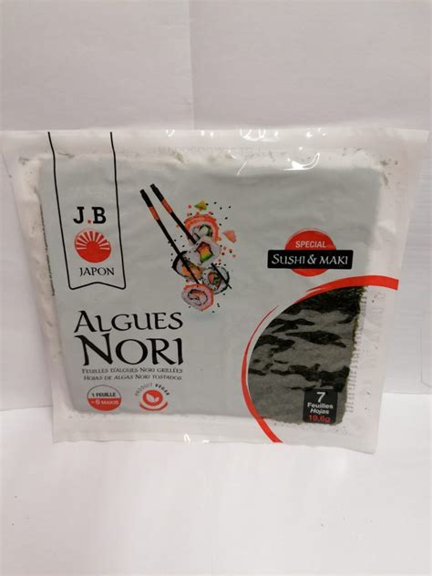 Feuilles Dalgues Nori Grill Es Japon Epicerie Gaucher