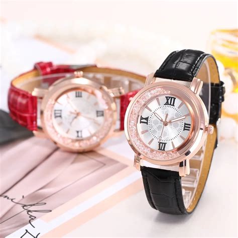 Buy Quartz Analog Wrist Watch Leather Band Women