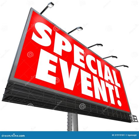 Special Event Billboard Sign Advertising Exclusive Sale Limited Stock