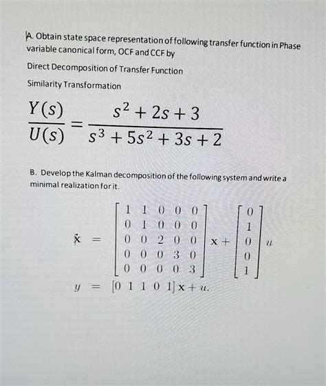 Solved Show Both Step By Step Solutions For A B Thanks La Obtain