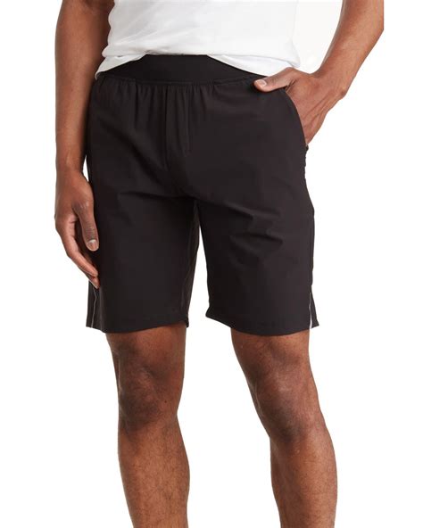 Kenneth Cole Active Stretch Running Shorts In Black For Men Lyst