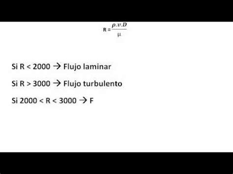 Calcular El N Mero De Reynolds Flujo Laminar Y Flujo Turbulento