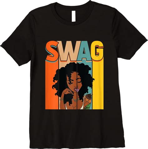 Order Womens Vintage Swag Melanin Afro Hair African American Black