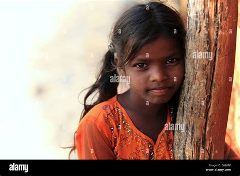 Girl Andhra Pradesh South India Stock Photo Alamy