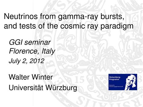 PPT Neutrinos From Gamma Ray Bursts And Tests Of The Cosmic Ray