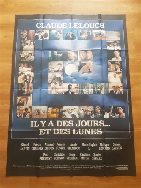 Grande Affiche Cinema Poster Il Y A Des Jours Et Des Lunes Claude