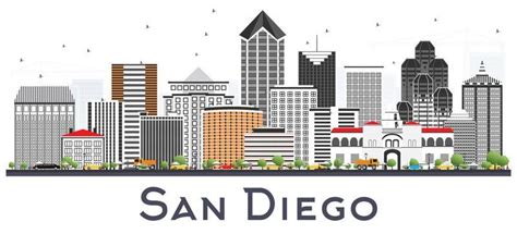 San Diego Skyline Vector Art, Icons, and Graphics for Free Download
