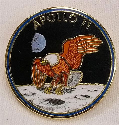 Apollo 11 Mission Pin International Space Hall Of Fame T Shop