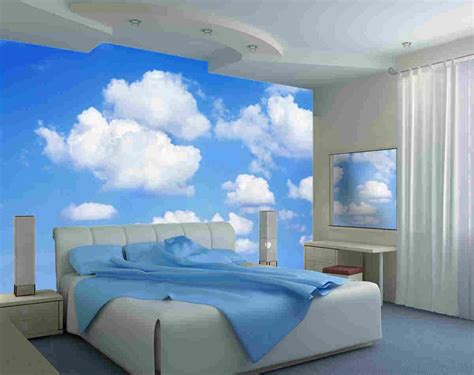 A Bedroom With The Clouds Photo Mural Home Decor Bedroom