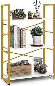 Amazon CAPHAUS 3 Tier Small Bookshelf 24 Inch Width Free Standing