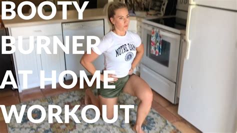 Booty Burner At Home Workout Air Squats Lunges And Hip Extensions