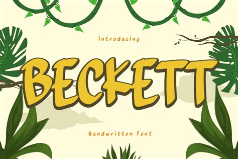 Beckett Font By Brown Cupple Fonts · Creative Fabrica