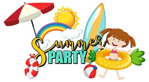 Summer Party Clip Art Free