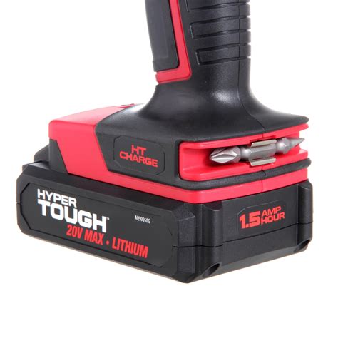 Hyper Tough HT Charge 20-Volt Max Lithium Ion Cordless Drill-Driver NEW ...