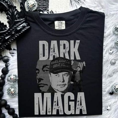 Dark Maga Elon Musk T Gift For Fan Holiday Unisex Comfort Tee T Shirt