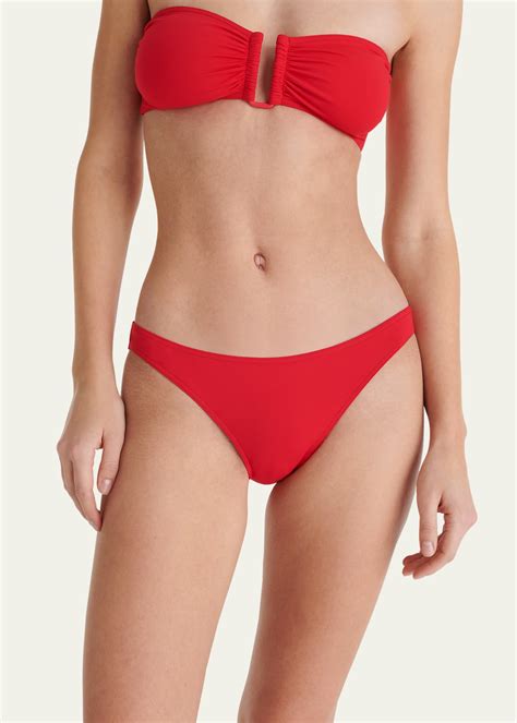 Eres Fripon Solid Low Rise Hipster Bikini Bottoms Bergdorf Goodman