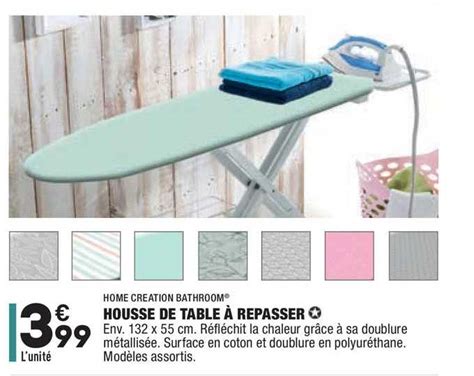 Promo Housse De Table Repasser Home Creation Bathoom Chez Aldi