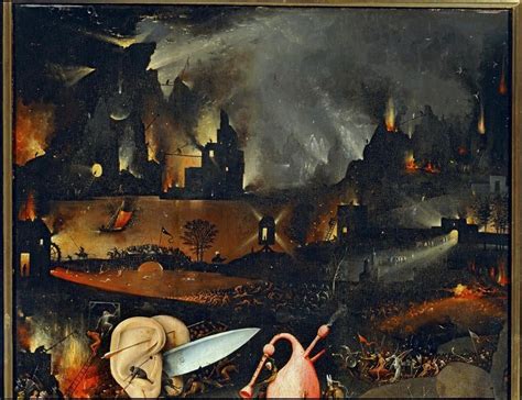 Enfer Hieronymus Bosch Estampe Dart