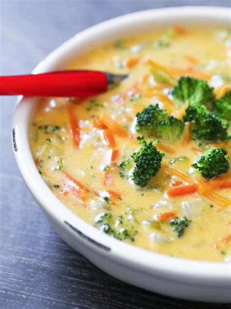 Broccoli Cheese Soup Recipe Panera Copycat Pip And Ebby