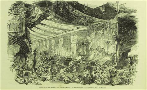 Charles Keans Staging Of Lord Byrons Sardanapalus With A Stage Set