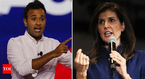 Indian American Presidential Candidates Nikki Haley Vivek Ramaswamy