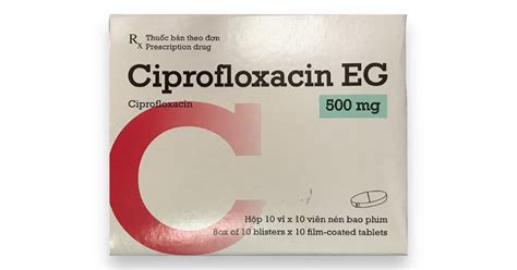 PYME Ciprofloxacin EG 500mg Hộp 100 viên CÔNG TY TNHH MỘT THÀNH VIÊN