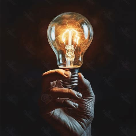 Premium Ai Image A Person Holding A Light Bulb With A Hand Holding A