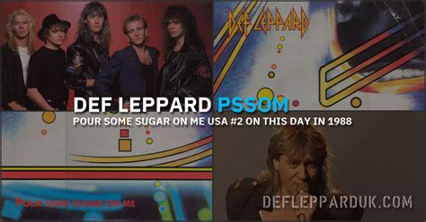 35 Years Ago DEF LEPPARD S POUR SOME SUGAR ON ME Single Peaked At 2 In