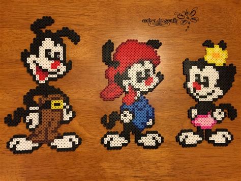 The Warner Brothers And The Warner Sister Perler Bead Disney Perler