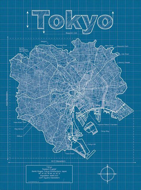 Tokyo Map Original Artwork Japan Map Art Wall Art Birthday T Street Map Japan Map