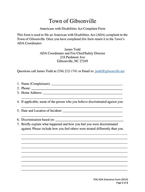 Fillable Online How To File An Ada Complaint Ada Gov Fax Email Print