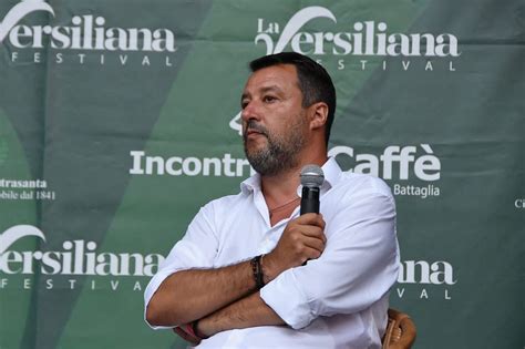 Salvini Alla Versiliana Gioved Agosto Nove Da Firenze