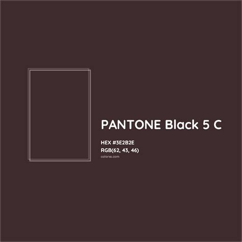 About PANTONE Black 5 C Color - Color codes, similar colors and paints ...