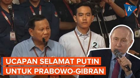 Putin Ucapkan Selamat Untuk Prabowo Gibran Karena Unggul Di Pilpres