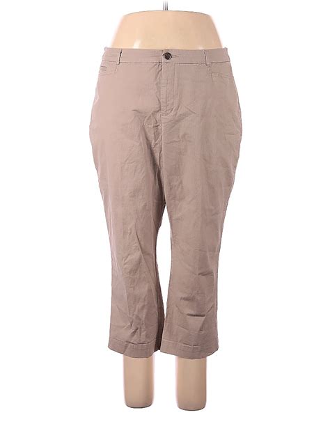 Croft And Barrow Tan Khakis Size 18 Plus 57 Off Thredup