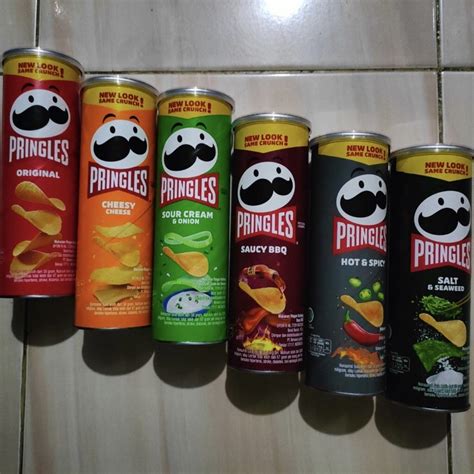 Jual Pringles Potato Crisps Original Sour Cream Onion Cheesy Cheese