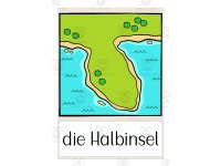 German Flash Cards Landforms By Teach Simple