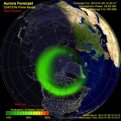 Ovation Aurora Noaas Aurora Forecaster Aurora Forecast Northern Lights Forecast Northern