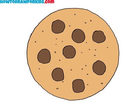 How To Draw A Cookie Cookie Drawing Easy Drawings Drawings