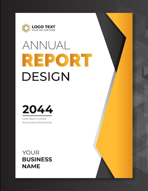Premium Vector Annual Report Cover Design
