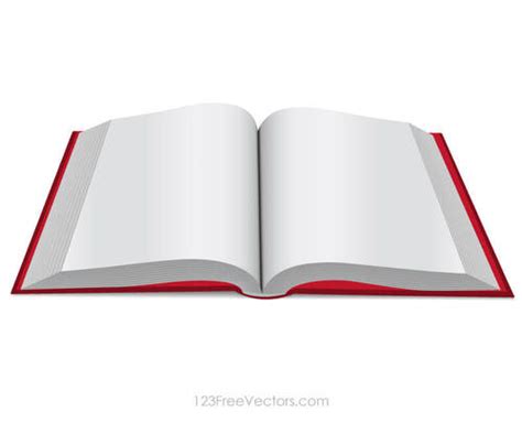 Book With Red Cover Public Domain Vectors