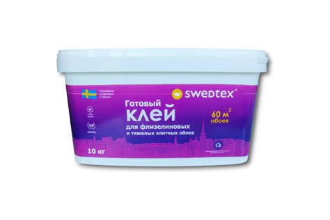 Готовый клей для флизелиновых обоев Swedtex ведро, 10 кг LF-10 ...