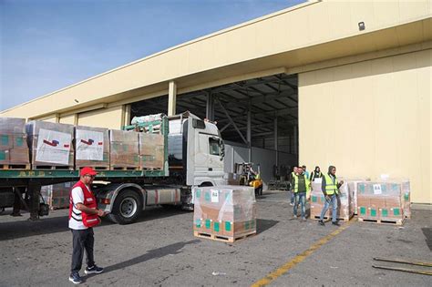 Egypts Arish Airport Received 502 Aircraft Carrying Aid For Gaza Since