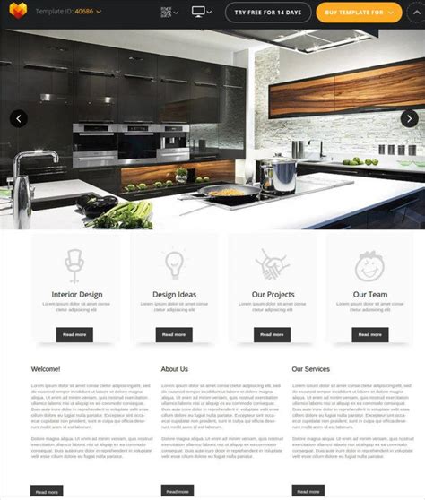 Free Interior Design Website Templates Cabinets Matttroy