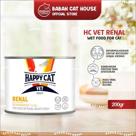 Jual HAPPY CAT VET URINARY RENAL WET KALENG 200gr Makanan Basah Kucing