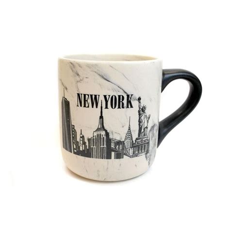 Marbleized New York City Skyline Mug Mugs City Skyline New York City