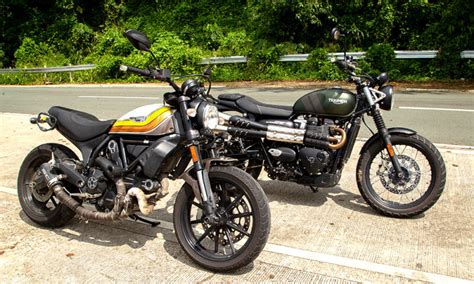 Scrambler Shoot Out Ducati Scrambler Vs Triumph Street Scrambler