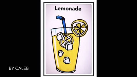 How To Draw Lemonade Youtube