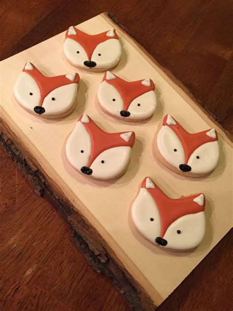 Yummy Fox Cookies Fox Cookies Baby Shower Woodland Lollies